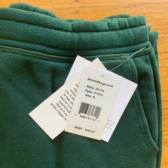 NWT Beyond‎ Yoga WFH Sweatpant - Forest Green / Size Small - Picture 6 of 14